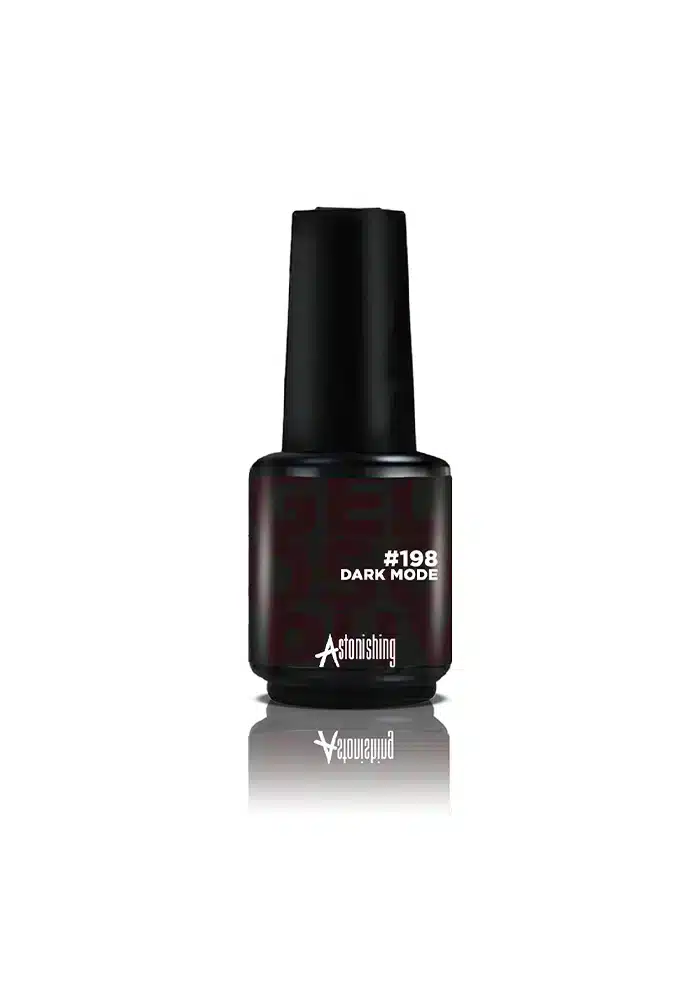 Astonishing Gelosophy #198 Dark Mode 15ml gel nagellak in een diepe donkere tint