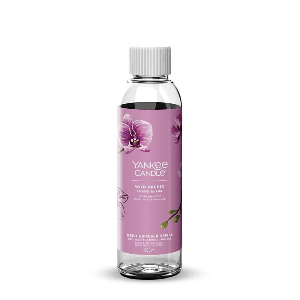 Yankee Candle Wild Orchid Signature Reed Diffuser navulling met een verfijnde bloemige geur