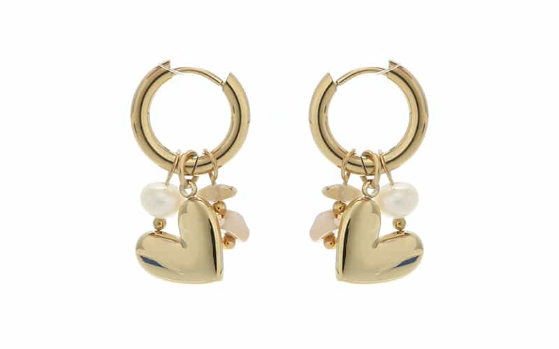 Golden oorbellen Reina, trendy goudkleurige oorbellen die elke outfit moeiteloos opfleuren