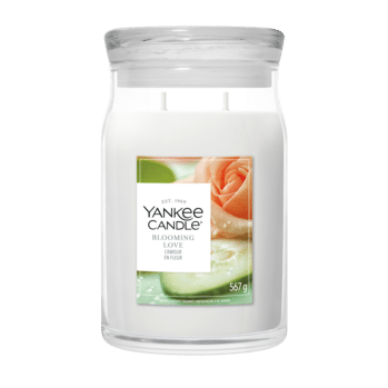 Nieuwe Yankee Candle Blooming Love large jar geurkaars met een rijke romantische bloemengeur