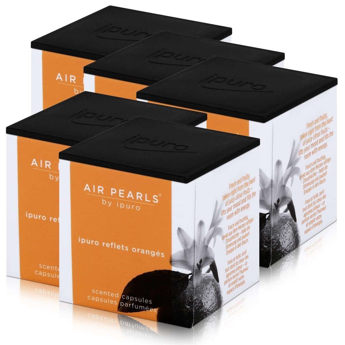 Ipuro Air Pearls Reflets Orangés scent capsules with packaging